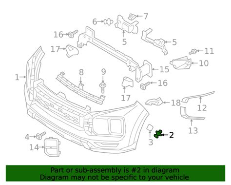 2020-2021 Mitsubishi Outlander Sport Bumper Cover Rivet MU000599 | Auto ...