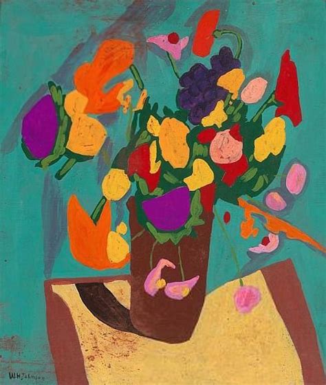 William H Johnson Still Lifeflowers Art American Art