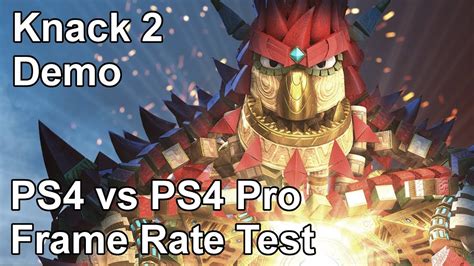 Knack Demo Ps Vs Ps Pro Frame Rate Test Youtube