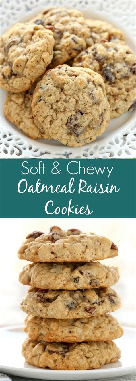 These Soft And Chewy Oatmeal Raisin Cookies Are Super Soft Thick And