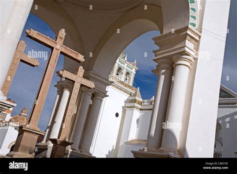 Basilica Of Our Lady Of Copacabana Bolivia Stock Photo Alamy