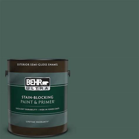 BEHR ULTRA 1 Gal M440 7 Rainforest Semi Gloss Enamel Exterior Paint