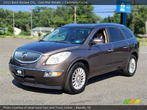 Gold Mist Metallic Buick Enclave Cxl Cashmere Cocoa Interior