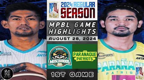 Mpbl Highlights Negros Muscovados Vs Para Aque Patriots August