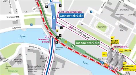 S U Jannowitzbrücke Haltestelleninfo BVG