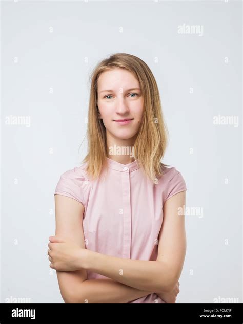 Woman Standing Arms Folded Hi Res Stock Photography And Images Alamy