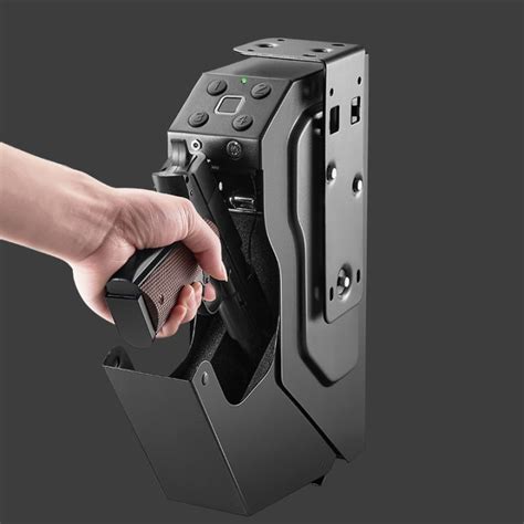 Fingerprint/Password Gun Safes Pistol Safe Box Steel Gun Box Security Guns Fingerprint Password ...