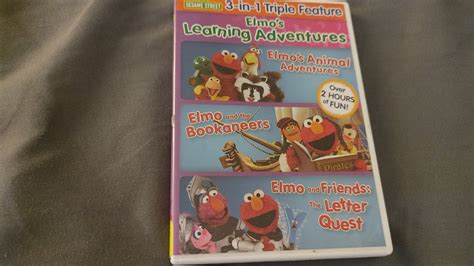 SESAME STREET Elmo S Learning Adventures Triple Feature DVD Overview