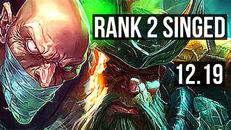 Singed Vs Gangplank Top Rank Singed M Mastery Games