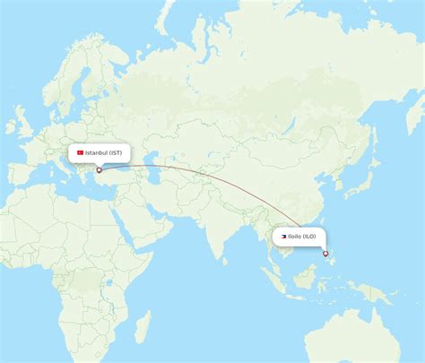 All Flight Routes From Istanbul To Iloilo IST To ILO Flight Routes