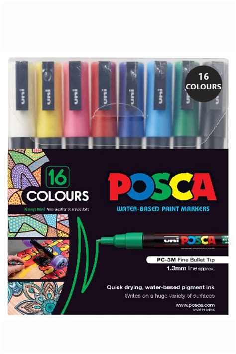 Posca Pc M Paint Marker Piece Assorted Pack Posca Nz