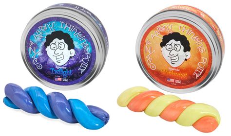 Heat-sensitive Hypercolor Thinking Putty: Changes color with heat