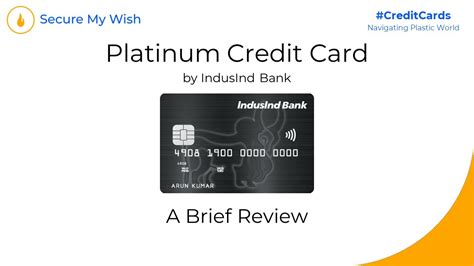 Indusind Bank Platinum Credit Card A Quick Review Youtube