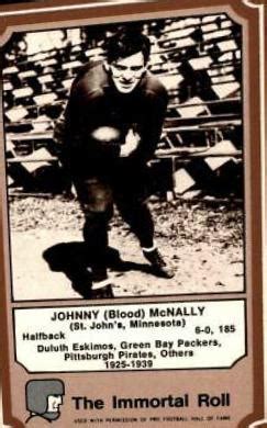 Johnny Mcnally Prices Fleer Hall Of Fame Football Cards