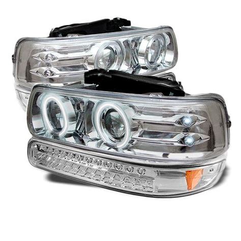 Chevy Silverado Suburban Tahoe Halo Projector Headlights Led Bu