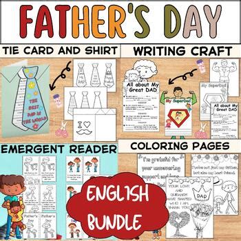 Father S Day Activities Bundle Coloring Pages Emergent Reader