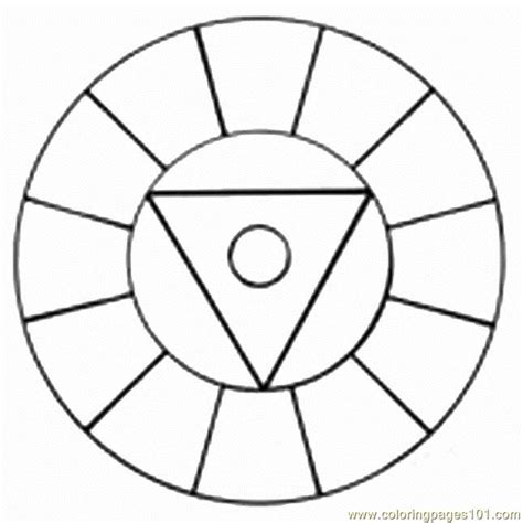 Coloring Pages Color Wheel 1a (Cartoons > Miscellaneous) - free printable coloring page online