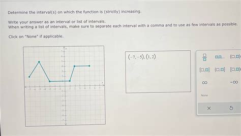 Solved Determine The Interval S On Which The Function Is Strictly