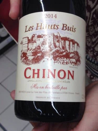 2014 Les Caves Des Vins De Rabelais Les Hauts Buis Chinon Vivino US