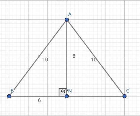 24 Calculaţi aria unui triunghi isoscel ABC cu AB AC 10 cm şi BC