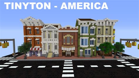 Tinyton Usa American Mainstreet Minecraft Map