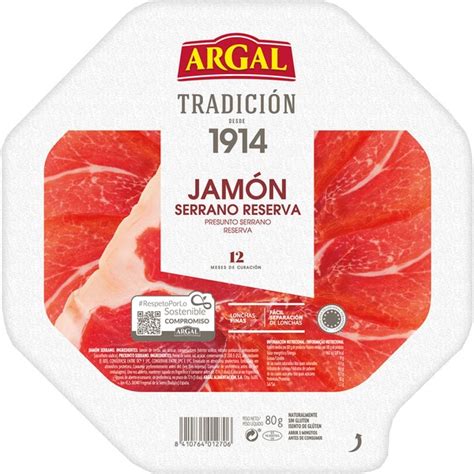 Jam N Serrano Reserva En Lonchas Finas Envase G Meses De Curaci N