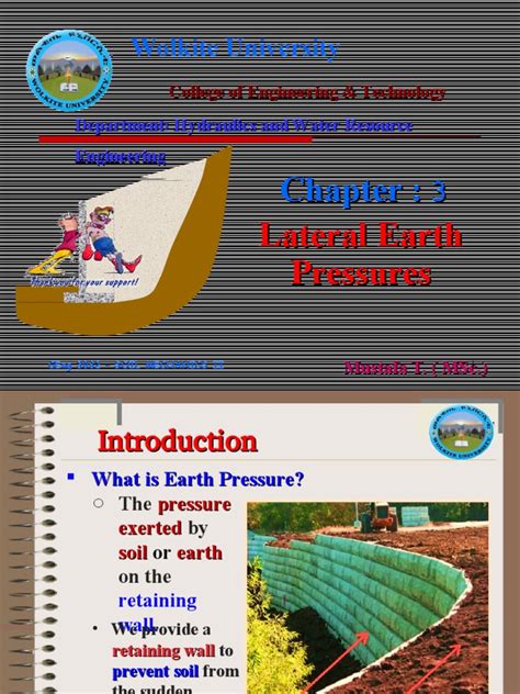 Chapter 3 Lateral Earth Pressures Pdf