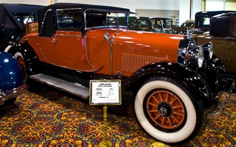 1928 Lincoln Model L Club Roadster Black Over Orange Fvr Ford