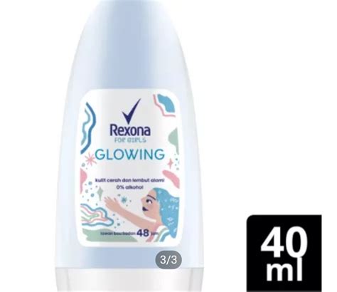 Rexona Roll On Deodorant For Girls Glowing White 40 Ml Lazada Indonesia