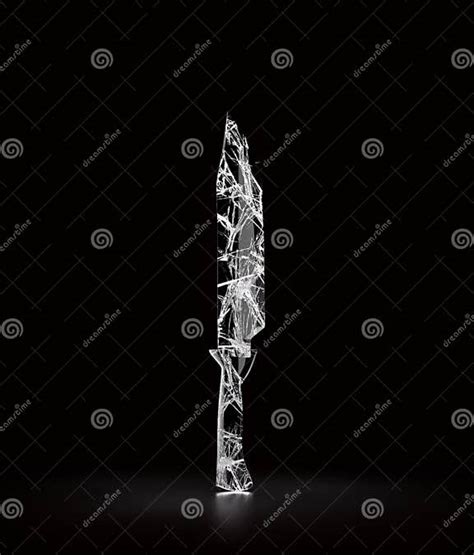 Broken Glass Knife Combat Weapon Blade Military And Hunting Dagger Medieval Weapon 3d