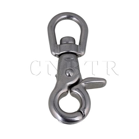 CNBTR Silver Multi Use Swivel Lobster Clasp Chain Snap Hook 304