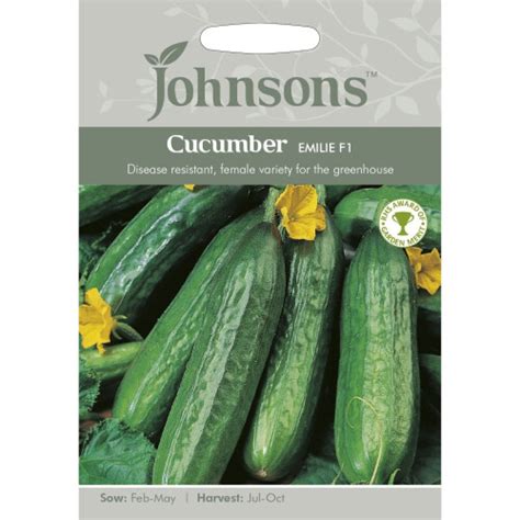 Johnsons Seeds Pictorial Pack Vegetable Cucumber Emilie F