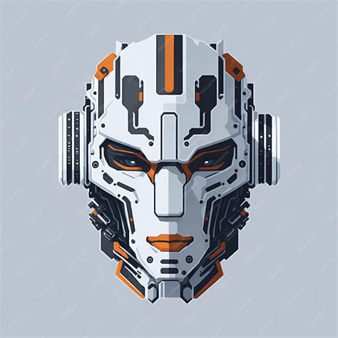 Premium Vector Vector Concept Of Robot Head Or Face Character Design
