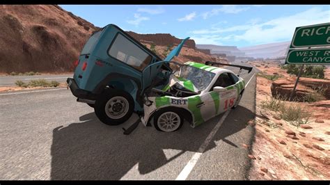 Beamng Drive Crazy High Speed Crashes 2 Crazy Crash Youtube