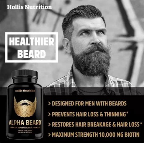 Comprar Vitaminas De Crecimiento Barba Alpha Beard Con Biotina