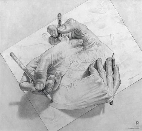 Mc Escher Drawing Hands Poster Print Lupon Gov Ph