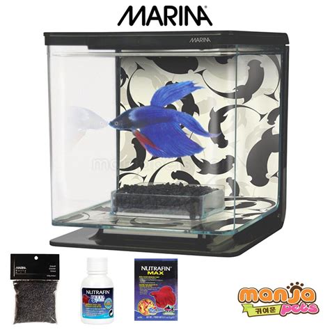 Marina Betta Aquarium Kit 2L Black Fish Tank 13348 Shopee Malaysia