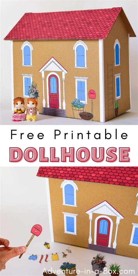 Free Printable Dollhouse Template Paper Toys Template Paper Doll