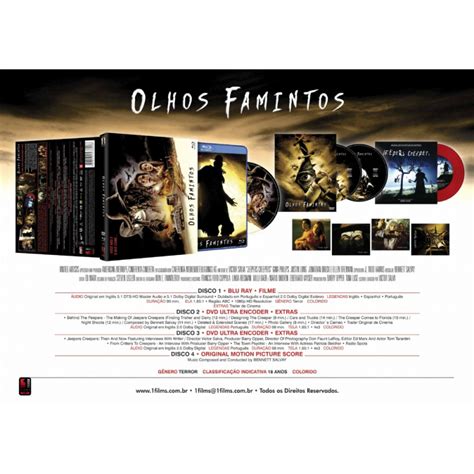 Blu ray Olhos Famintos Edição luva DVD Duplo Cards Trilha