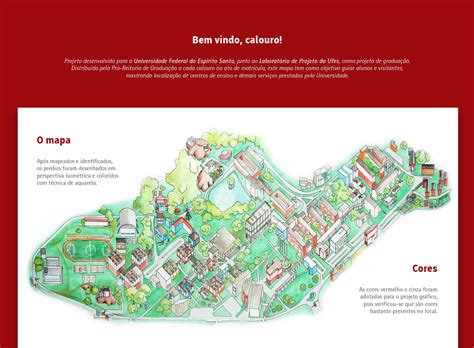 Projeto gráfico Mapa da UFES on Behance