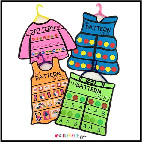 Pattern Laundry Math Craft Fun! - Babbling Abby