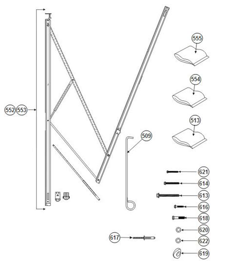 Dometic Rv Awning Replacement Parts Diagram