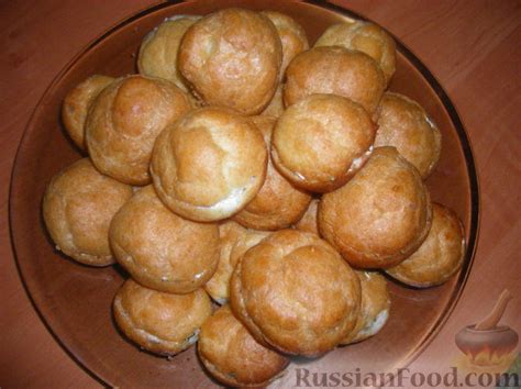 Рецепт: Профитроли с семгой на RussianFood.com