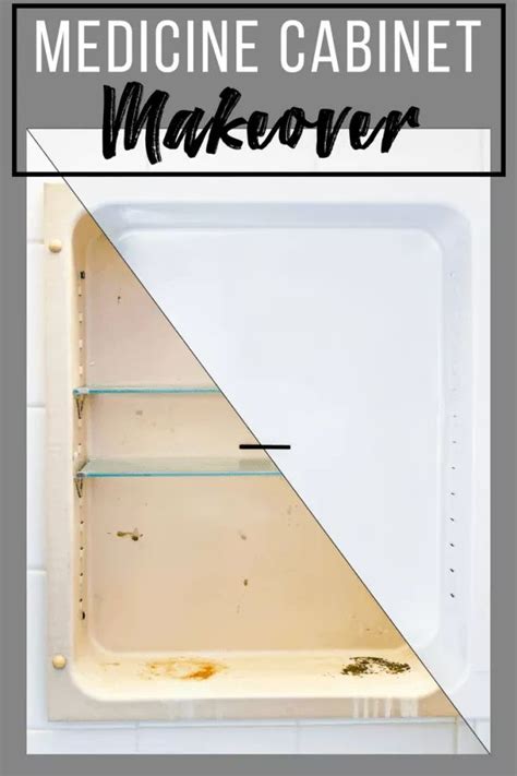 How To Paint Rusted Metal Medicine Cabinet Makeover Old Medicine