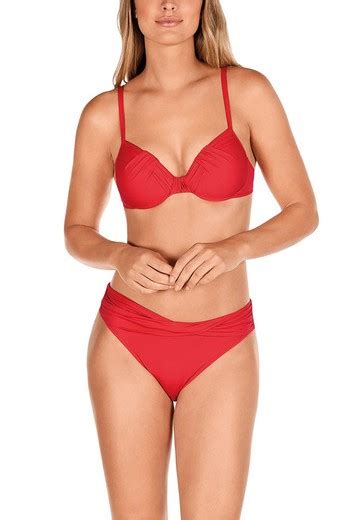 Bikini Dolores Cort S Balconette Rojo Tienda Azulik