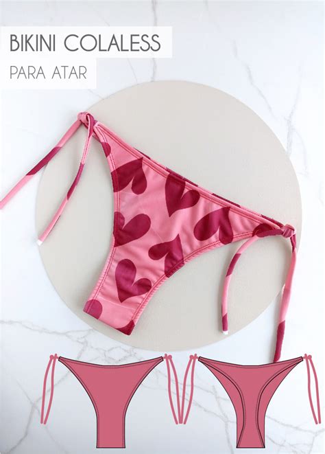 Molde Bikini Colaless Para Atar Mercadito De Moldes