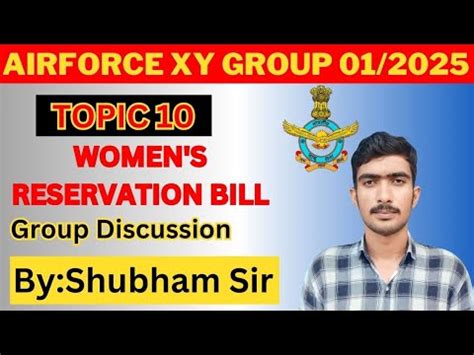 Airforce Gd Topic Women S Reservationbill Important Gd Topic