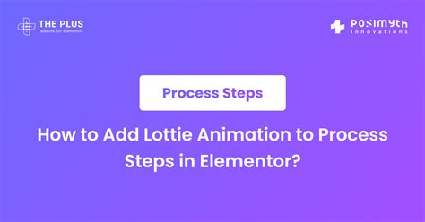 How To Add Lottie Animation To Process Steps In Elementor The Plus