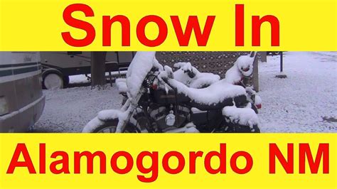 23 Snow In Alamogordo New Mexico Youtube