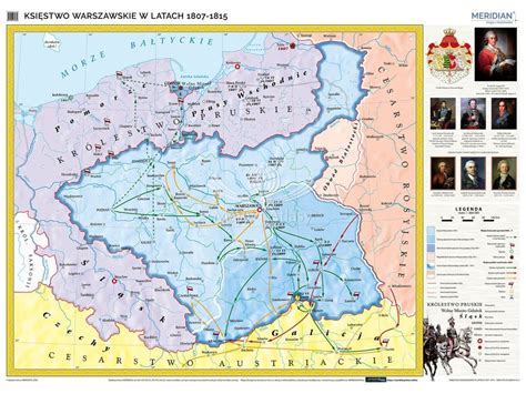 KSIĘSTWO WARSZAWA MAPA ŚCIENNA SZKOLNA